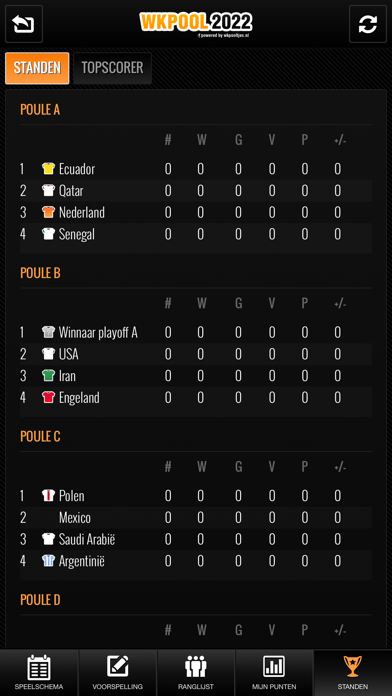 WK Pool 2022 Screenshot