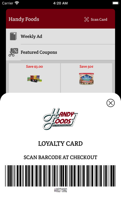 Handy Foods Screenshot