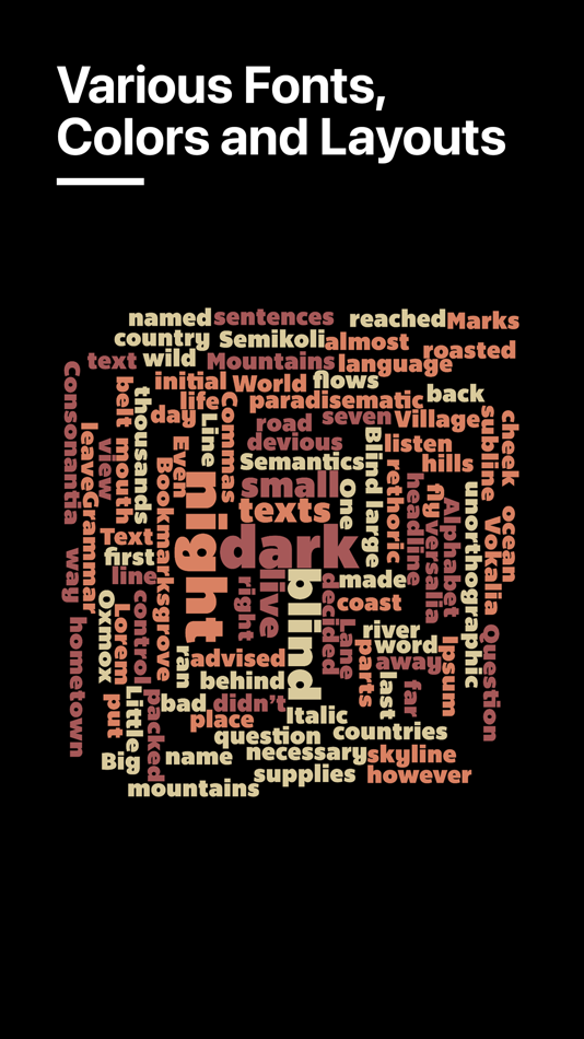 #3. Word Collage (iOS) By: Alexey Tataurov