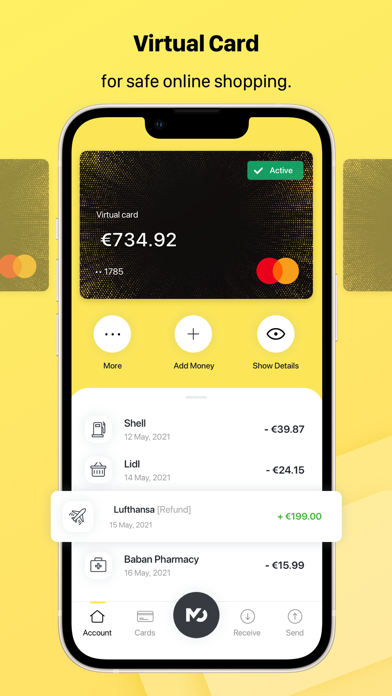 Monevium: Alternative Bank App Screenshot