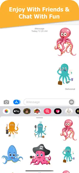 Game screenshot Amazing Octopus Stickers hack
