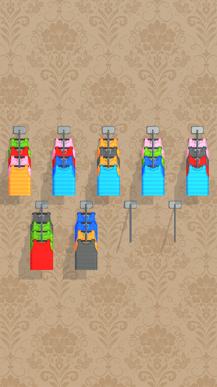 Clothes Sort 3D - Color Puzzle