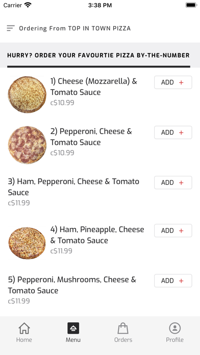 Top in Town Pizza Screenshot