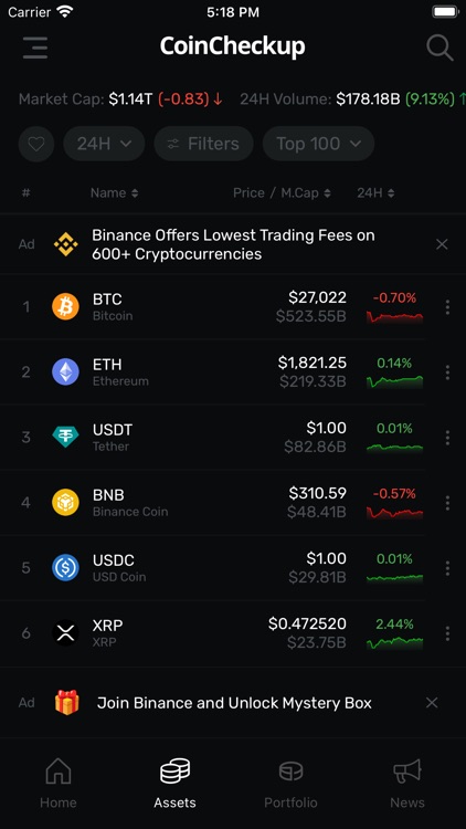CoinCheckup - Crypto Tracker