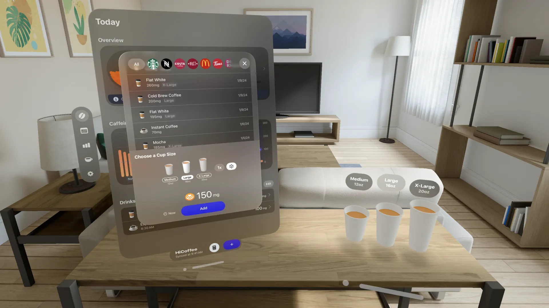 HiCoffee - Caffeine Tracker screenshot 2