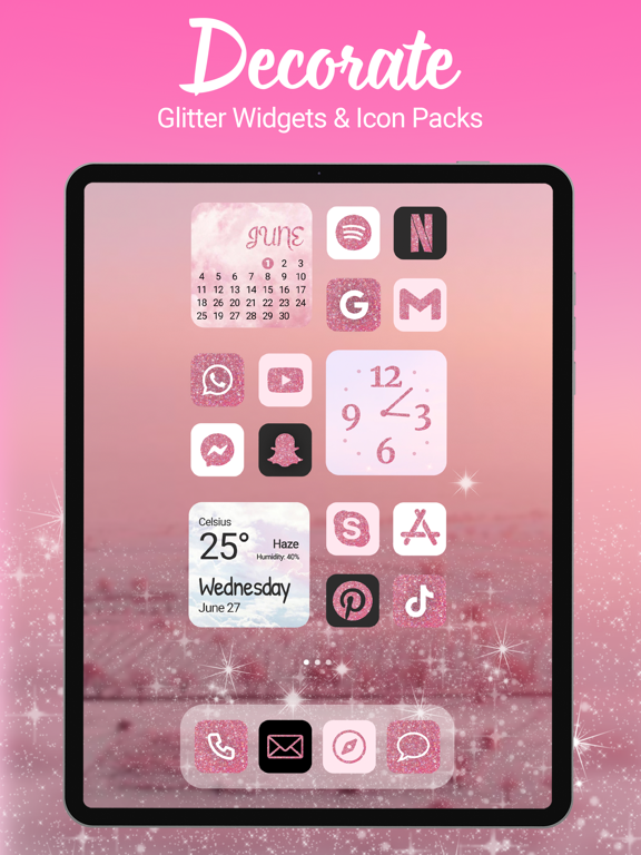 Screenshot #6 pour Glitter Wallpapers Lock Screen