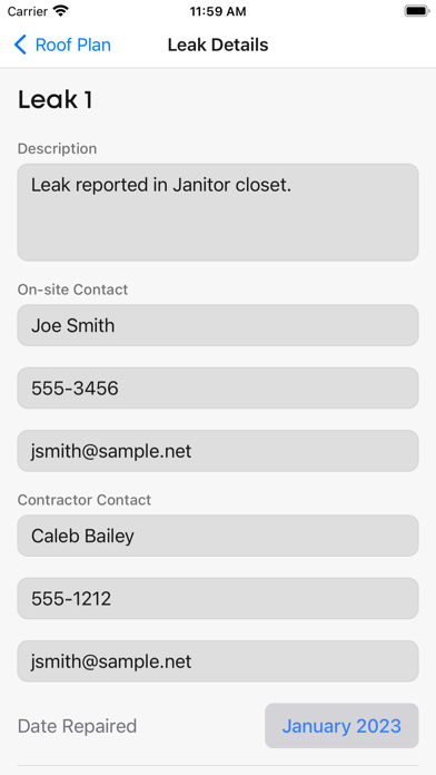 Roof Leak Screenshot