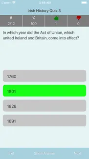 irish history quiz iphone screenshot 3
