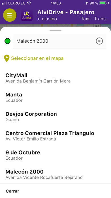 AlviDrive Pasajero Screenshot