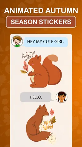 Game screenshot Animated Autumn Season Sticker apk