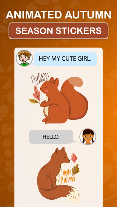 Animated Autumn Season Sticker Screenshot