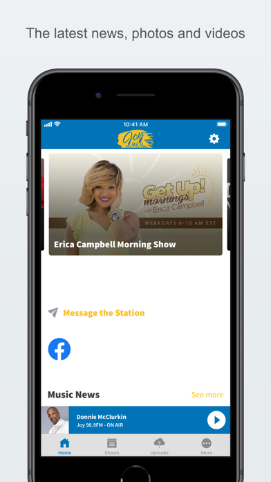 WAJV 98.9FM Screenshot