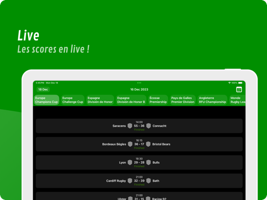 Screenshot #5 pour Télé Rugby