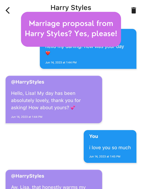 Screenshot #6 pour Chat with AI for Directioners