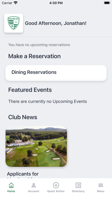 Oak Hill Country Club 1921 Screenshot