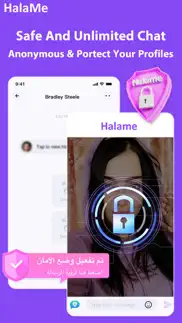 halame شات آمن وتعارف حقيقي iphone screenshot 4