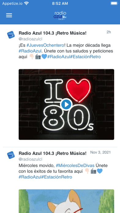 Radio Azul 104.3 Screenshot