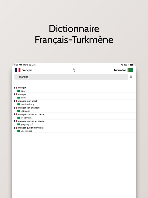 Dictionnaire Turkmène-Françaisのおすすめ画像1