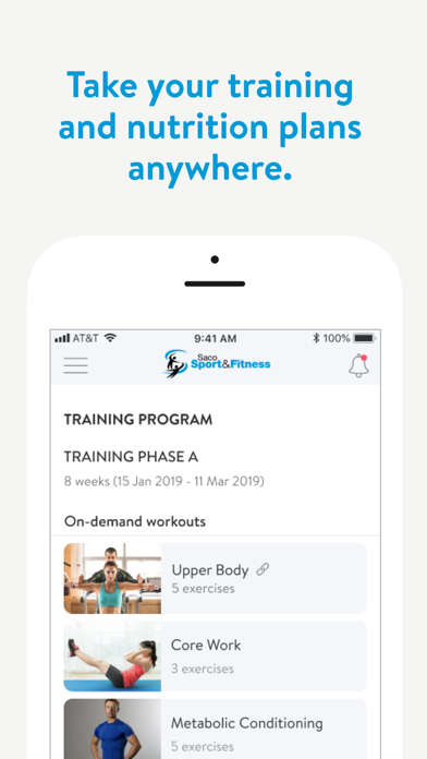 Saco Fitness Training Screenshot