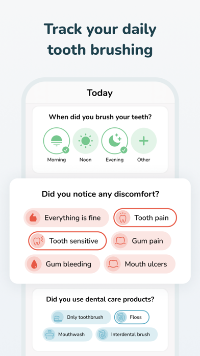 Smile Care Oral Habits Tracker Screenshot