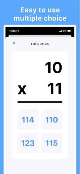 Game screenshot Multiplication Flash Cards Set apk