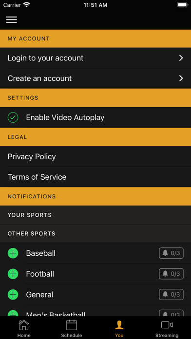 St. Olaf Athletics Screenshot