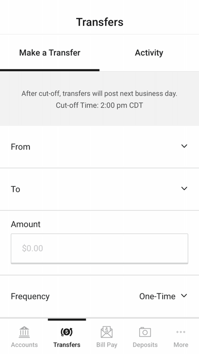 Kress National Bank Screenshot