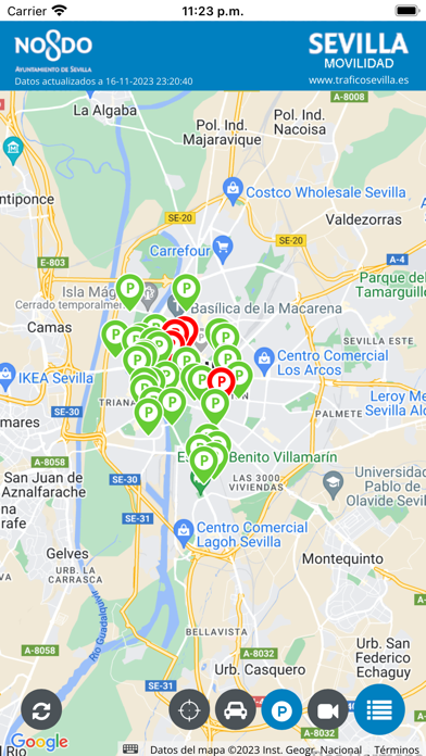 Movilidad Tráfico Sevilla Screenshot