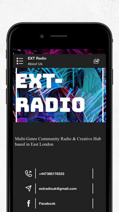 EXT Radio Screenshot