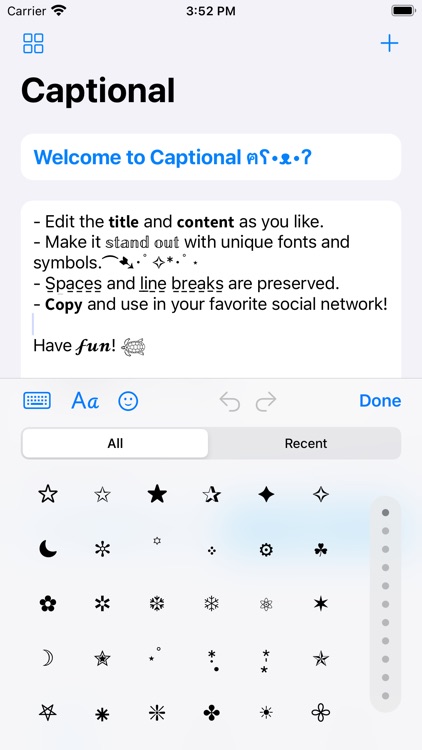 Captional: Captions & Bios screenshot-3