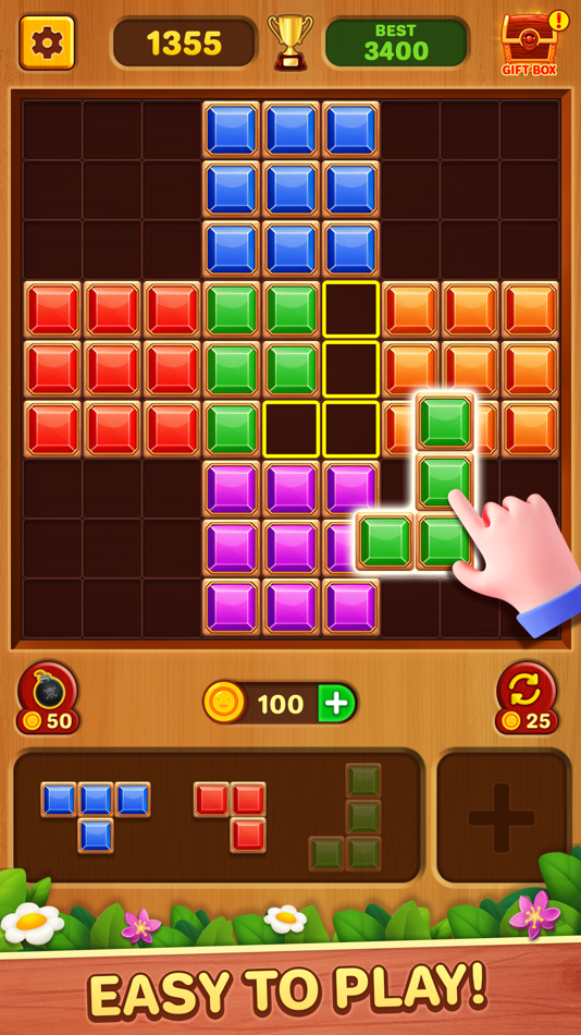 #2. Wood Block Game - Wood Puzzle (iOS) By: Bhavana Ponkiya