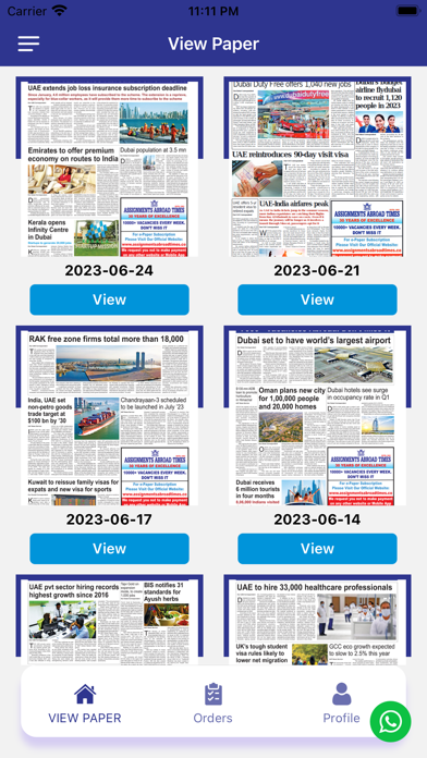 Assignments Abroad Times Screenshot