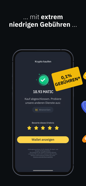 ‎Binance: Kaufe BTC & Krypto Screenshot
