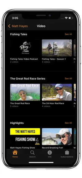 Game screenshot Matt Hayes TV apk