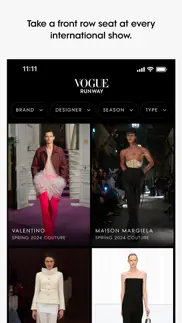 vogue runway fashion shows iphone screenshot 1