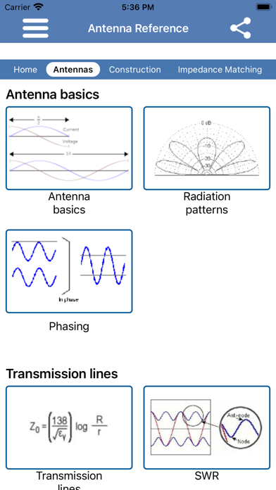 Screenshot 3 of Antenna Reference App