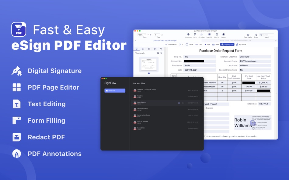 SignFlow - eSign PDF Editor - 1.1.1 - (macOS)
