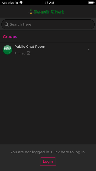 Saudi Chat Room Screenshot