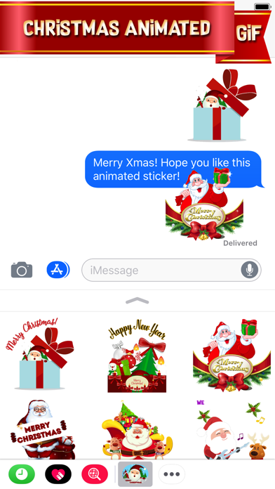 Happy Santa Animated Stickers Screenshot