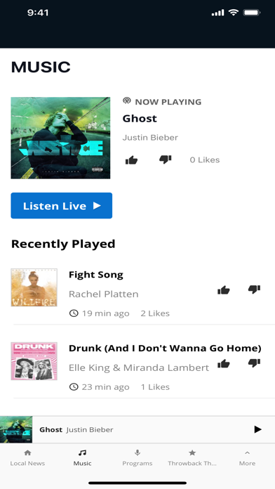 K 94.7 WKLW FM Screenshot
