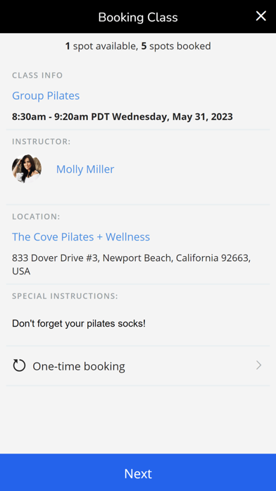 The Cove Pilates and Wellness Screenshot