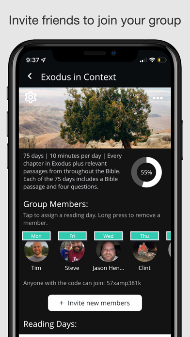 Bible Reading Groups Screenshot