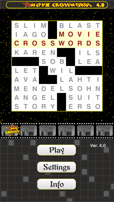 Movie Crosswords Screenshot