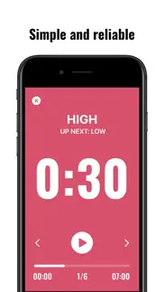 simple hiit - interval timer iphone screenshot 1
