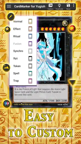 Game screenshot Card Maker Creator for YugiOh apk