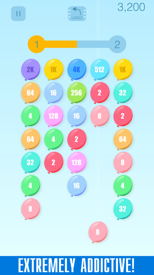 #1. Merge Bubbles 2K (iOS) By: ANDREY NOVIKOV