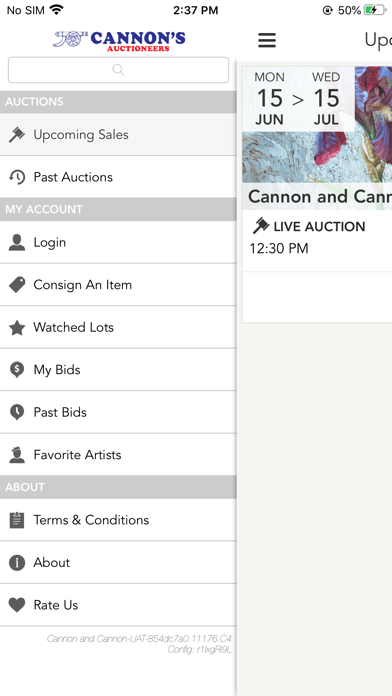 Cannons Auctioneers Screenshot