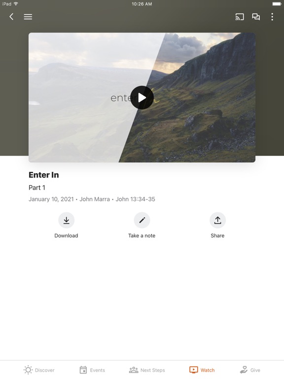 Living Hope Church KC iPad screenshot 3 - Education app