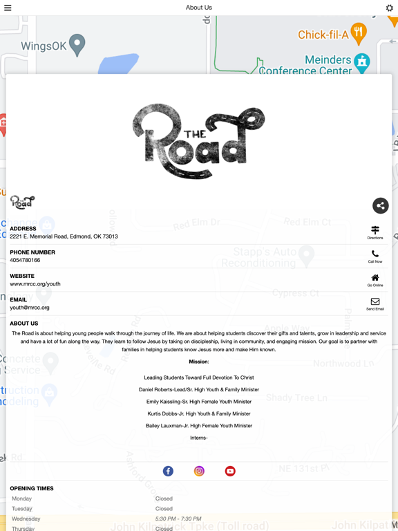MRCC The Road iPad screenshot 5 - Social Networking app
