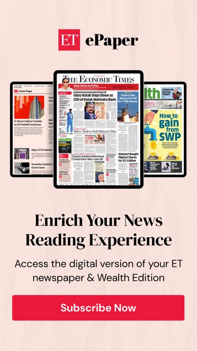 Economic Times Newspaper App Screenshot